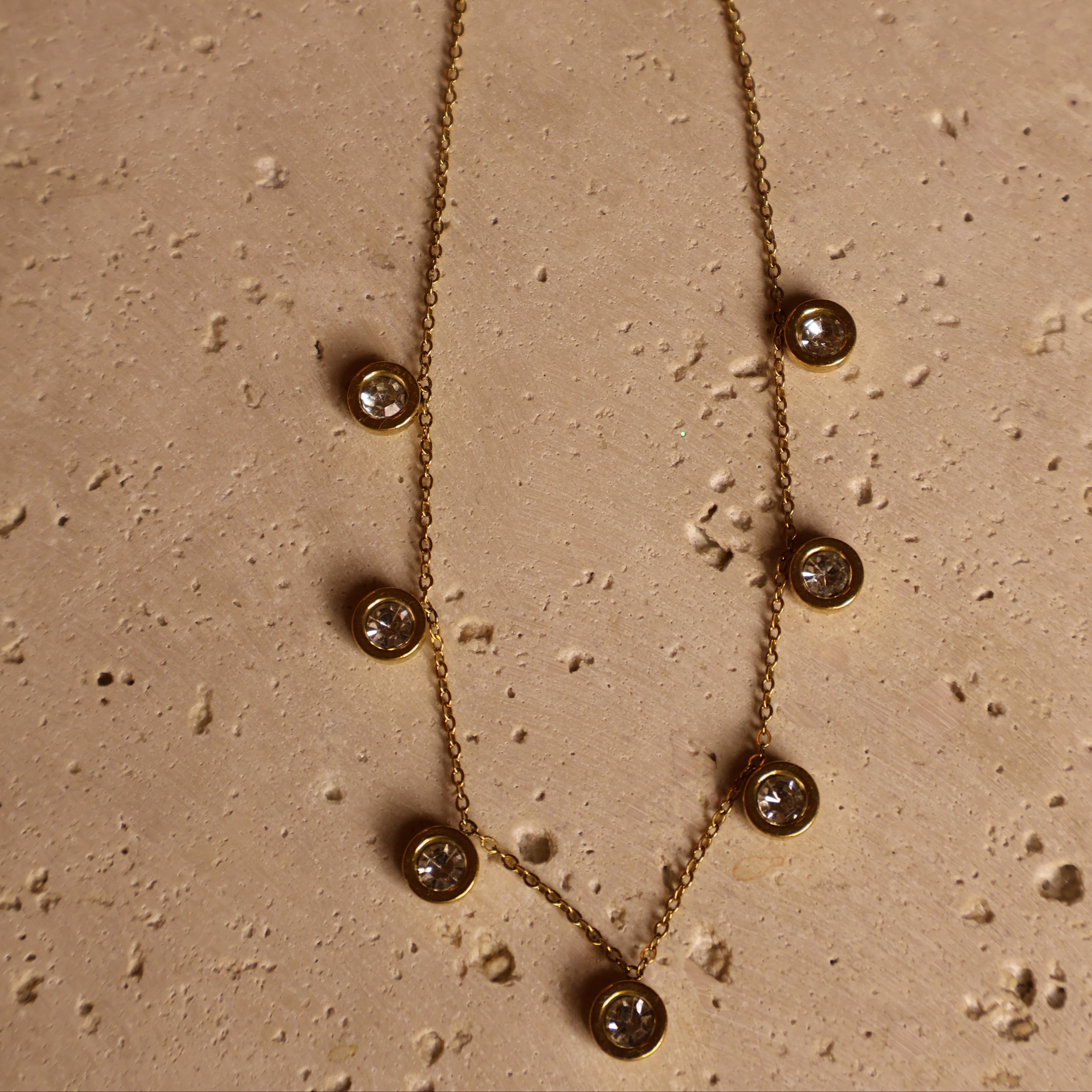 7 opal gold necklace