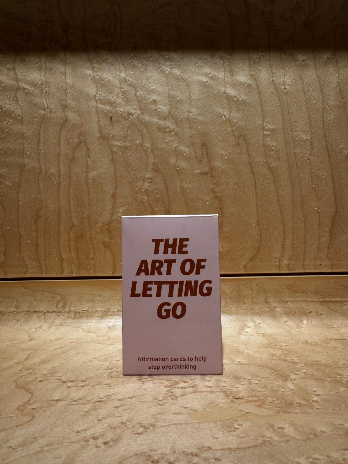 The art of letting go affirmation cards