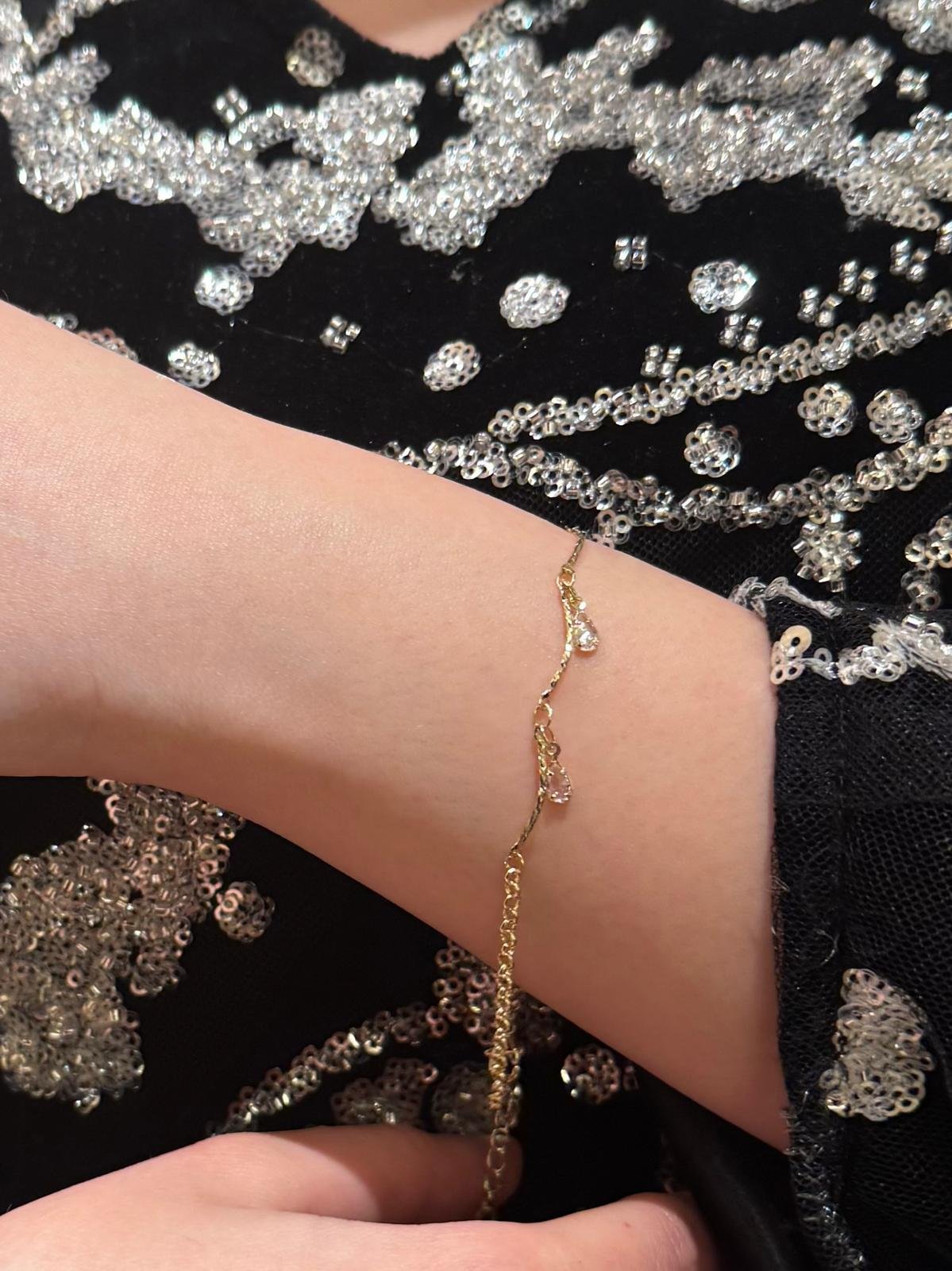 Tear drops anklets