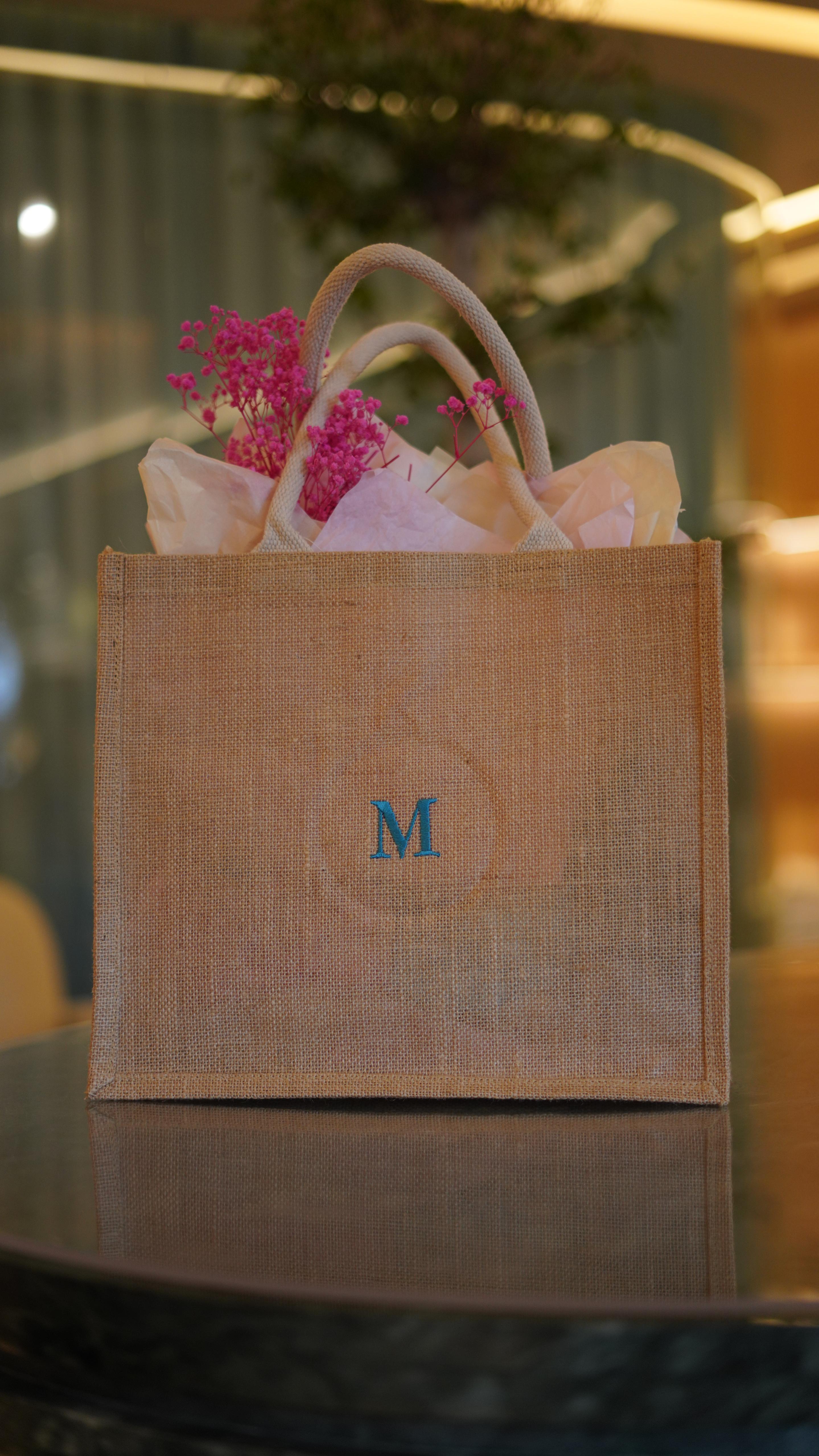 Brown Bag Personalized with Your Initials