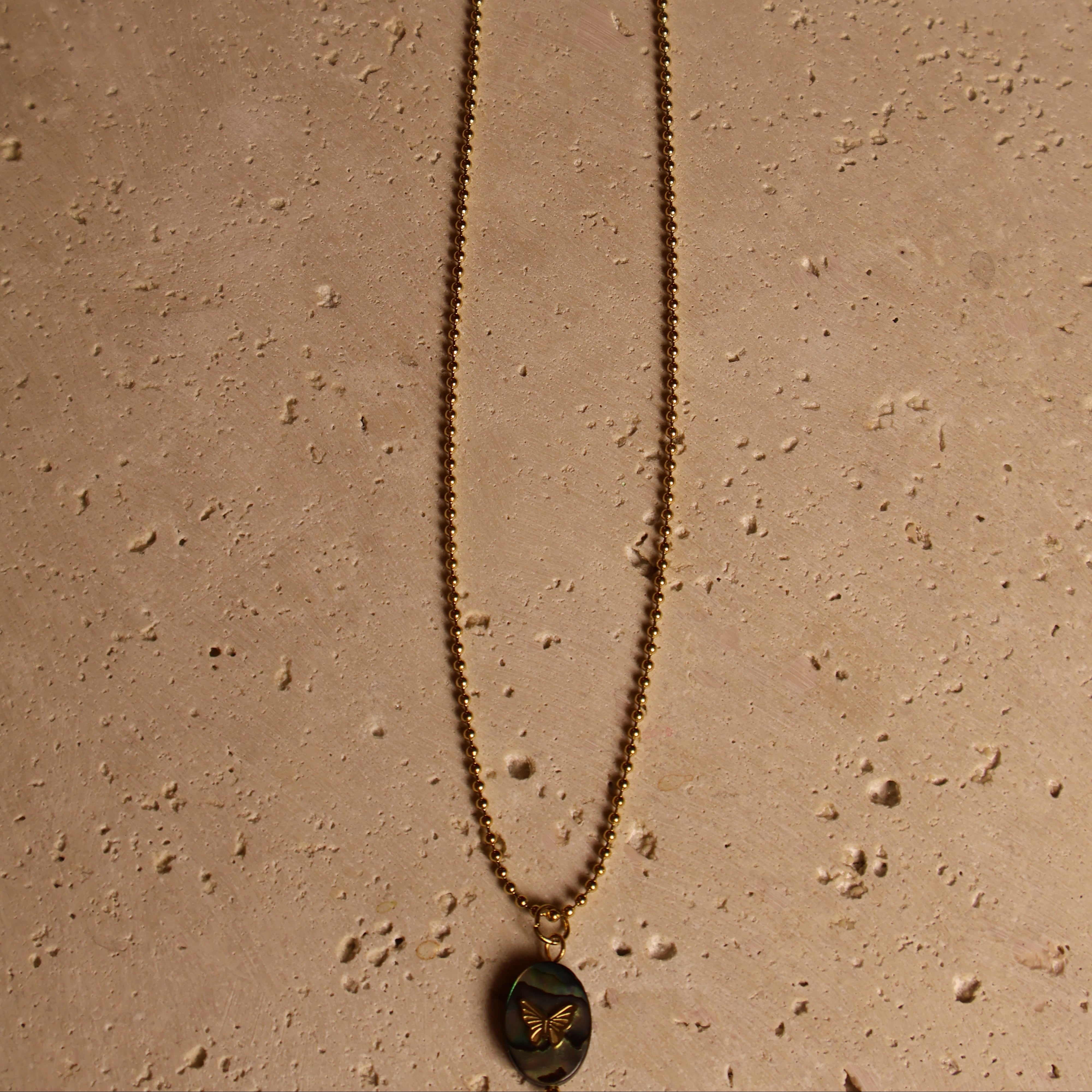 fluid butterfly necklace