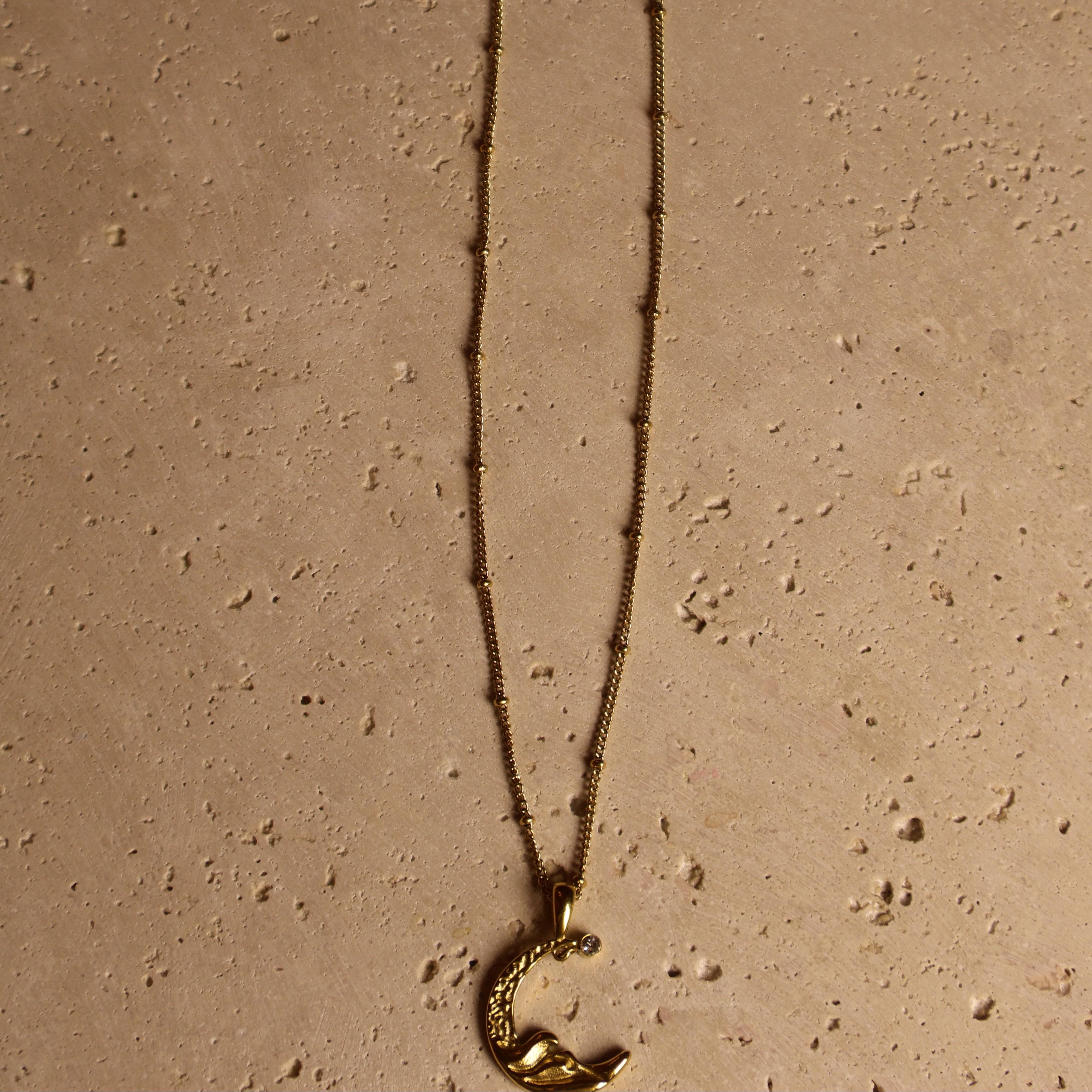 moon wave necklace