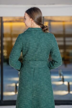 green coat
